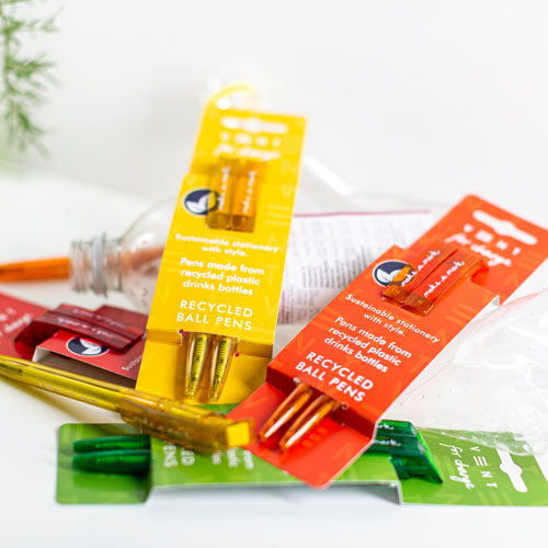VENT LAUNCHES PEN RANGE MADE FROM RECYCLED PLASTIC DRINKS BOTTLES