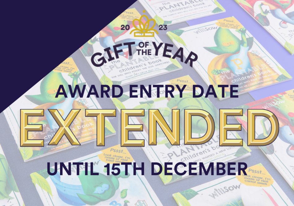 GIFT OF THE YEAR - ENTRY EXTENSION UNTIL 15TH DECEMBER
