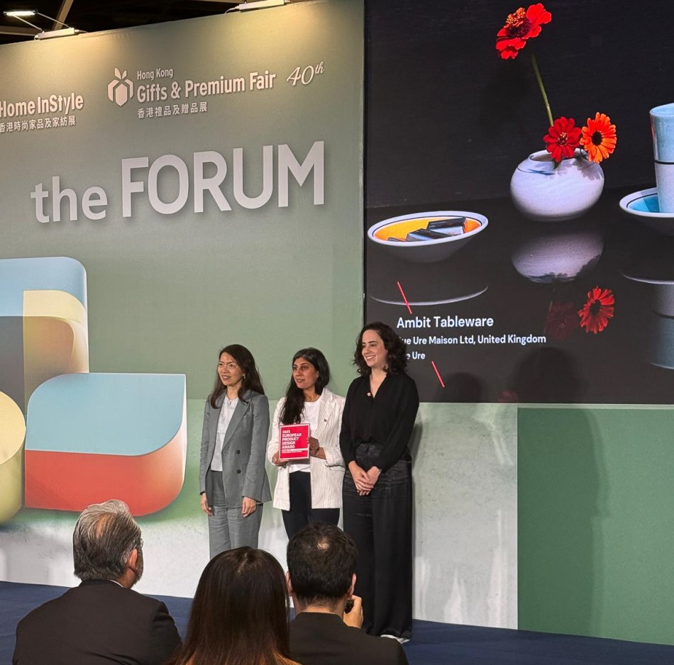 Sue Ure Maison Wins European Product Design Award “Best in Show