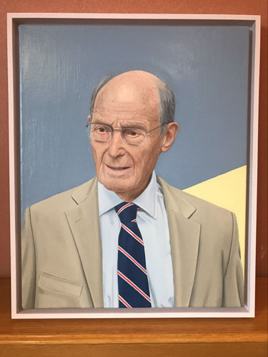 BRITISH ALLIED TRADE FEDERATION COMMISSION PORTRAIT IN MEMORY OF FORMER PRESIDENT