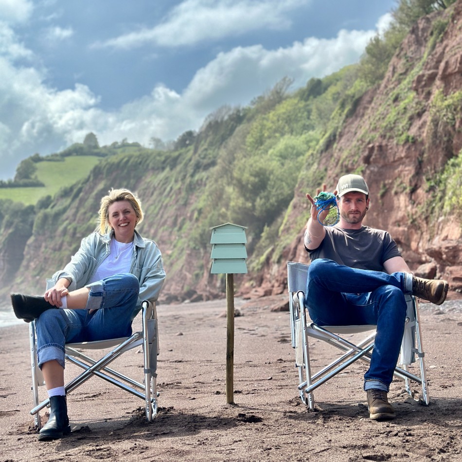 Dragons’ Den entrepreneurs launch bee habitat made from ocean plastic