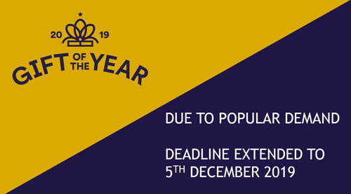 GIFT OF THE YEAR DEADLINE EXTENDED