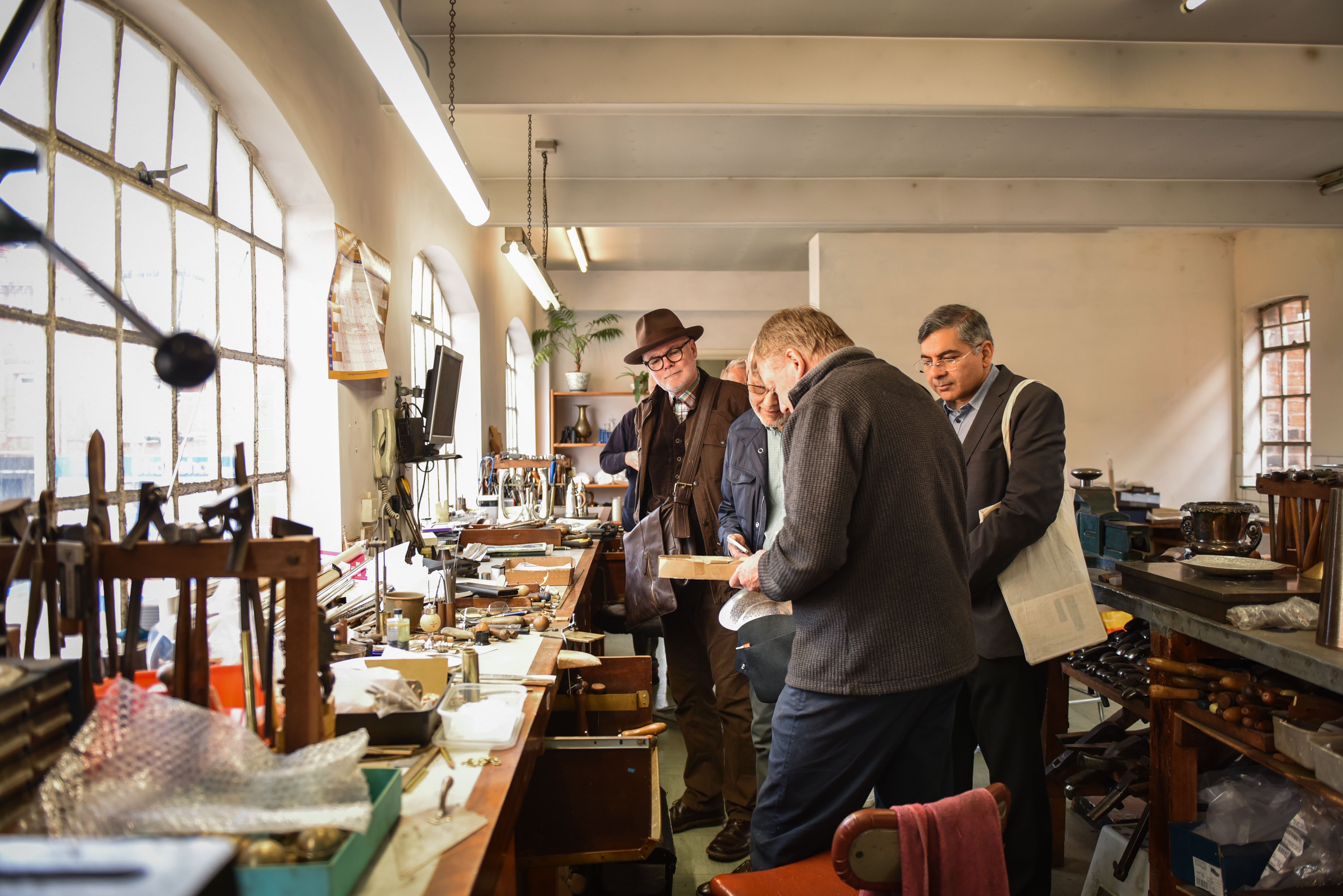 The international team of judges toured the Jewellery Quarter on a three-day visit. Credit - Anne-Marie Hayes 