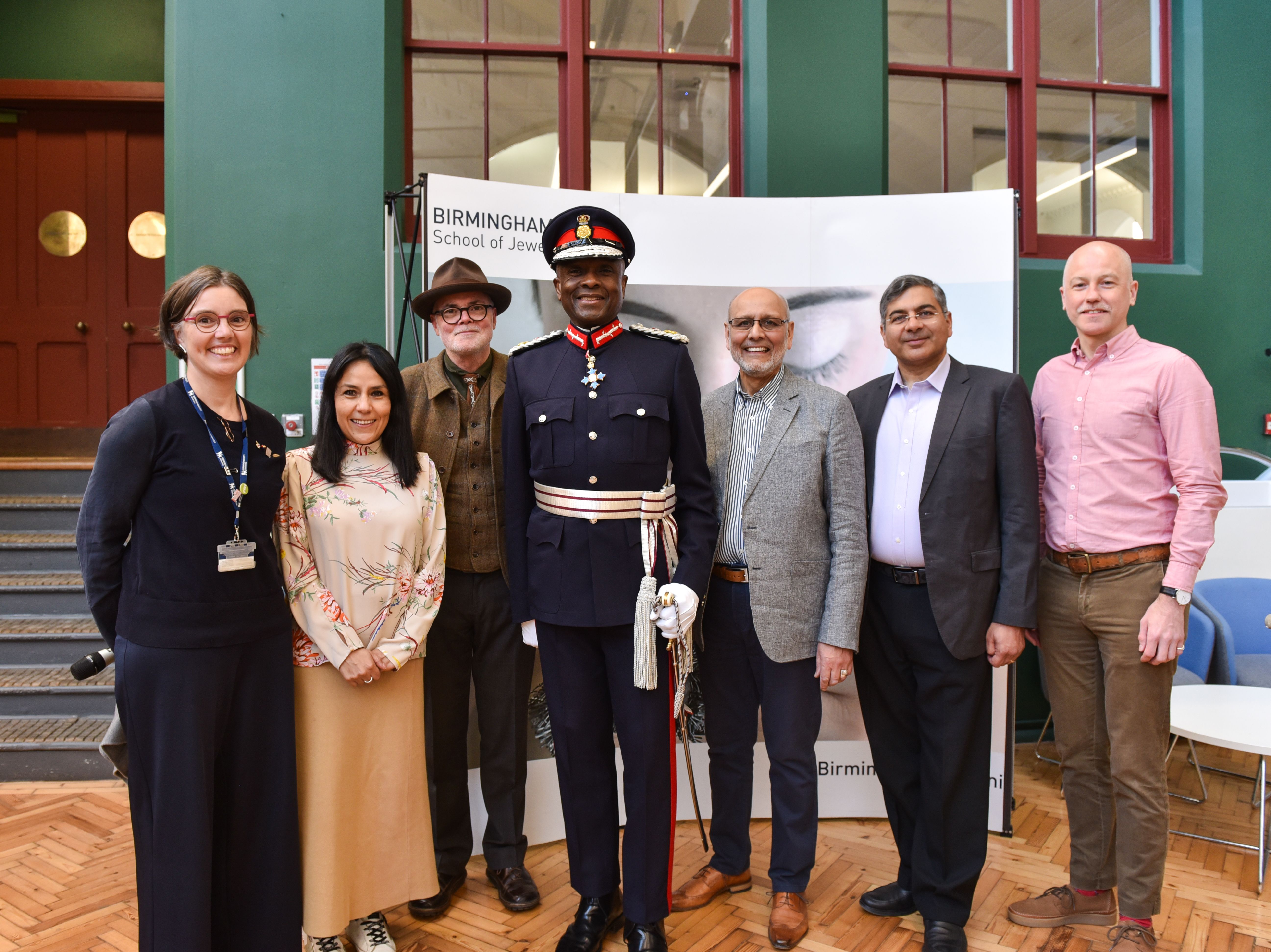 The judges visited the Birmingham School of Jewellery as part of their trip. Credit - Anne-Marie Hayes