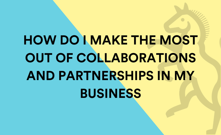How do I make the most of partnerships or collaborations in my business?